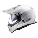 LS2 Explorer Adventure Gloss White Motorcycle DOT Helmet Size X-Large