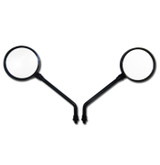 Black Viking Motorcycle Handlebar Mirrors for Honda VF 750, VF 1214