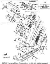 Pin, Cotter 1993 VENTURE XL (VT480T) 91490-20020-00