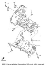 Pin, Dowel 1997 VMAX 600 XTC (REVERSE) (VX600XTCRA) 93604-07141-00