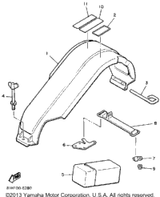 Nut, With Washer 1988 PHAZER (PZ480M) 95701-06500-00