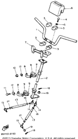 Nut, Lock 1990 SNOSCOOT (SV80P) 95712-08300-00