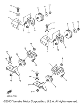 Nut, Flange 1997 VMAX 600 XT (VX600XTA) 95707-10500-00