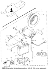 Grommet 1995 VMAX 500 LE (ELEC START) (VX500EV) 90480-12314-00