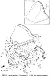 Bolt 1995 VMAX 600 ST (LONG TRACK) (VX600STV) 97706-05016-00