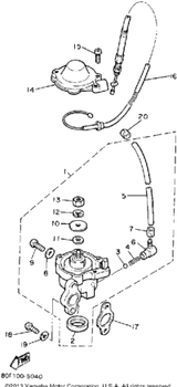 Screw, Bind 1992 BRAVO T (LONG TRACK) (BR250TS) 98901-04008-00