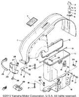 Nut, Nylon 1980 SRX440D 95701-05300-00