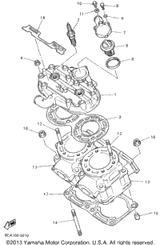 Gasket 1995 VMAX 600 ST (LONG TRACK) (VX600STV) 90430-06166-00