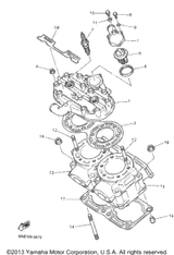 Gasket 1995 VMAX 500 LE (ELEC START) (VX500EV) 90430-06166-00