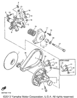 Pin, Spring 1998 VMAX 500 XTR (ELEC START+REVERSE) (VX500XTRB) 91609-50032-00