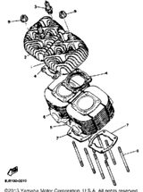 Gasket, Cylinder 1984 ENTICER 300 (ET300H) 846-11351-01-00