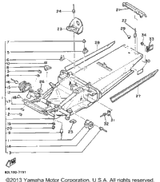 Bracket, Seat Fitting 1988 PHAZER DELUXE (ELEC START) (PZ480EM) 8V0-21946-00-00