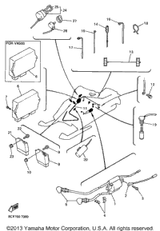 Clamp, Cord 1998 VMAX 500 XTC (VX500XTCB) 861-82361-00-00