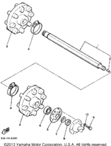 Washer, Spring 1985 XL-V (XL540J) 92990-08100-00