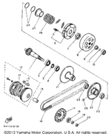 Prim Sheave Weight 1988 SNOSCOOT (SV80M) 5G6-17632-00-00