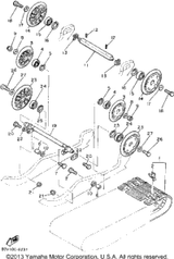 Bolt, Flange (95811-08020-00) 1992 BRAVO (BR250S) 95821-08020-00