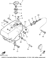 Washer, Plate 1987 BRAVO (BR250L) 90201-03313-00