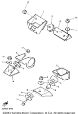 Nut, Flange (95702-10500-00) 1988 VK540 (VK540M) 95701-10500-00