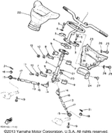 Nut, Flange (95702-10300-00) 1990 SRV (SR540P) 95701-10300-00