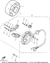 Screw, Pan Head 1992 BRAVO (BR250S) 98501-05035-00