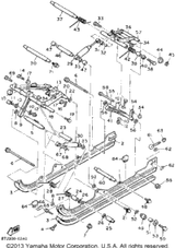 Bolt, Flange (95812-10030-00) 1990 PHAZER II LE (ELEC START) (PZ480EP) 95811-10030-00