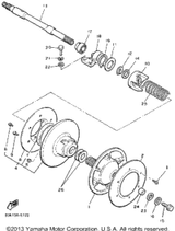 Washer, Plate (T05) UR1988 PHAZER (PZ480M) 90201-252F1-00