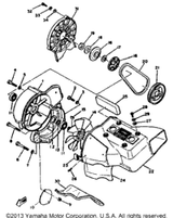 Nut, Flange (95702-08500-00) 1980 SS440D 95701-08500-00