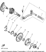 Cover, Kick Lever 1990 SNOSCOOT (ELEC START) (SV80EP) 2T4-15618-00-00