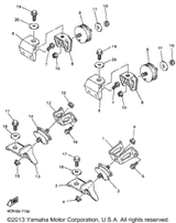 Bolt, Flange 1998 VMAX 500 XTR (ELEC START+REVERSE) (VX500XTRB) 95817-10025-00