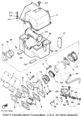 Gasket, Manifold 1990 VK540 (VK540EP) 8Y7-13556-01-00