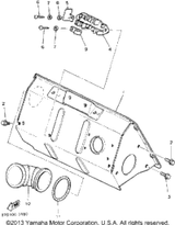 Bolt, Flange (95801-08012-00) 1992 BRAVO (BR250S) 95811-08012-00