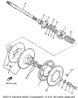 Spring, Torsion 1985 V-MAX (VMX540J) 90508-50571-00