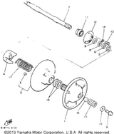 Spring, Torsion 1988 XLV (XL540M) 90508-50571-00