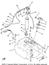 Gasket, Cap 1 1980 ET340ED 8F7-24641-00-00