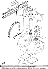 Hose (90446-09079) 1971 GP396 90446-09013-00