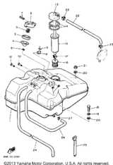 Hose (90446-09079) 1985 SRV (SR540J) 90446-09013-00