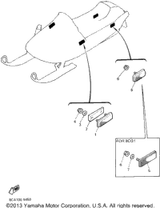 Base, Reflector 1995 VMAX 600 ST (LONG TRACK) (VX600STV) 80F-85115-00-00