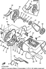 Damper, Air Shroud 5 1985 SRV (SR540J) 8V8-12678-00-00