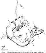 Gasket, Exhaust Pipe 1988 VK540 (VK540M) 82M-14613-01-00