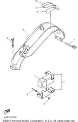 Pin 1995 VMAX 600 ST (LONG TRACK) (VX600STV) 86V-77384-00-00