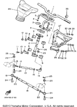 Plane Bearing, Steering 1985 V-MAX (VMX540J) 8F3-23812-00-00