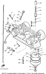 Screw, Pilot Adjusting 1988 PHAZER DELUXE (ELEC START) (PZ480EM) 620-14211-00-00