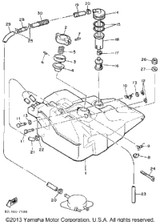 Hose (8V0) 1988 PHAZER DELUXE (ELEC START) (PZ480EM) 90446-11265-00