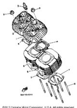 Gasket, Cylinder Head 1 1984 ENTICER 340 (ET340H) 8G8-11181-01-00