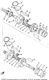 Bearing, Cylinder #0 1974 GP338F 93310-42497-00