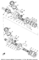 Bearing, Cylinder #0 1974 SL338F 93310-42497-00