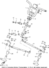 Holder, Handle Upper 1992 BRAVO (BR250S) 1E6-23441-00-00