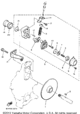 Pad, Caliper 2 1990 PHAZER II (PZ480P) 84X-25811-01-00