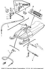 Cable, Brake 1980 SR540D 8K4-26340-00-00