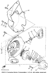 Rope, Starter 1984 ENTICER 340T (LONG TRACK) (ET340TH) 857-15751-00-00